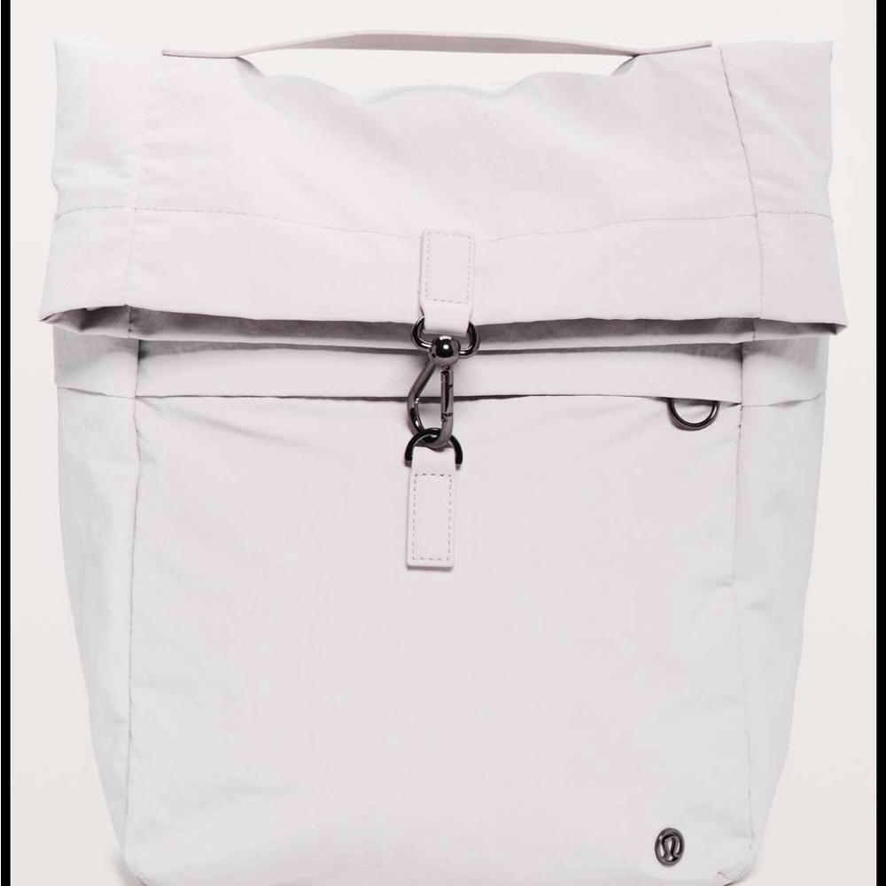 Lululemon Athletica Light Gray Backpack